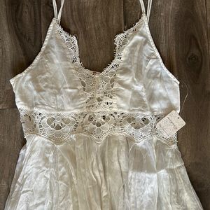 FREE PEOPLE SZ S llektra Wht mini dress